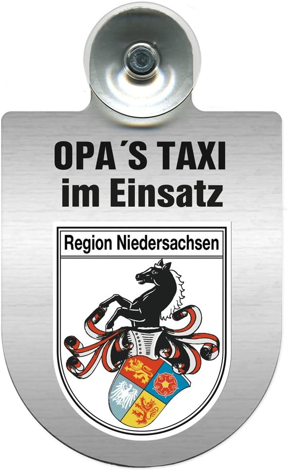 Einsatzschild Forstverwaltung Für Windschutzscheibe - Aluminium Mit Saugnapf, Wappen Brandenburg