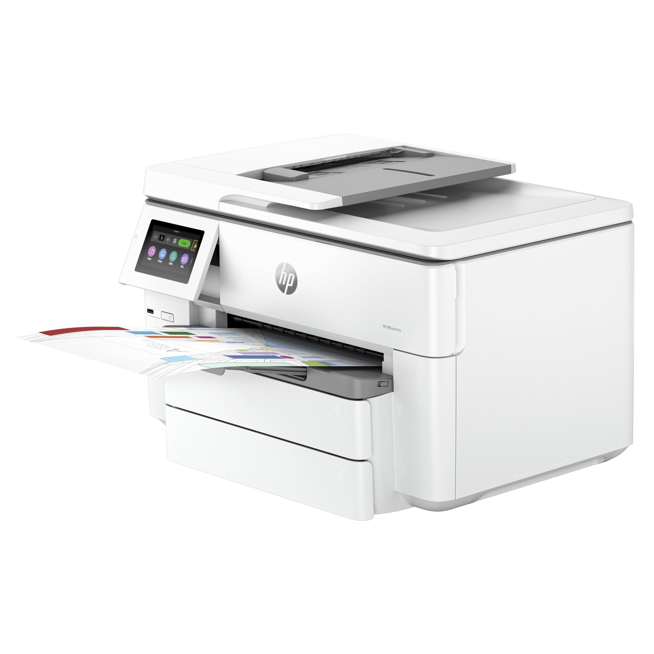 HP OfficeJet Pro 9730e Impresora todo en uno | Color | para oficinas pequeñas | Inalámbrica | Impresión, escaneo, copia, ADF | Hasta A3 | 2 bandejas | 3 meses de tinta instantánea gratis