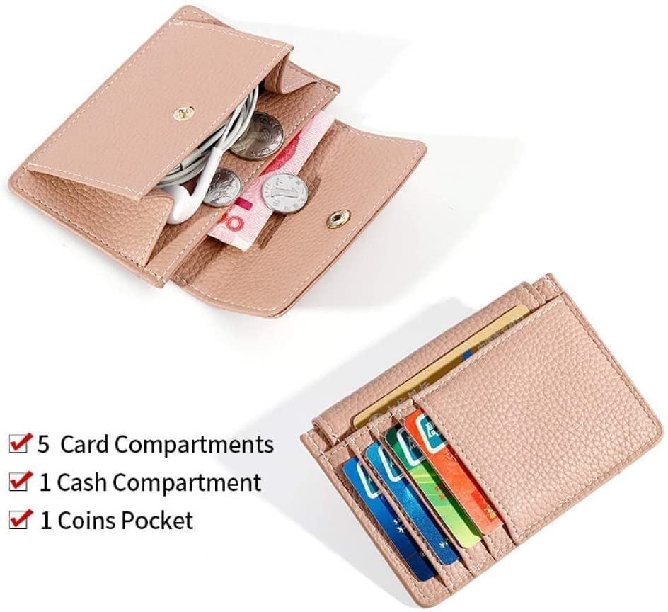 Spacious & Functional Slim Flip Wallet for Women Billfold Business ID Credit Card Case Holder Soft Leather Purses with Hidden Card Slots Design Clutch Purse3