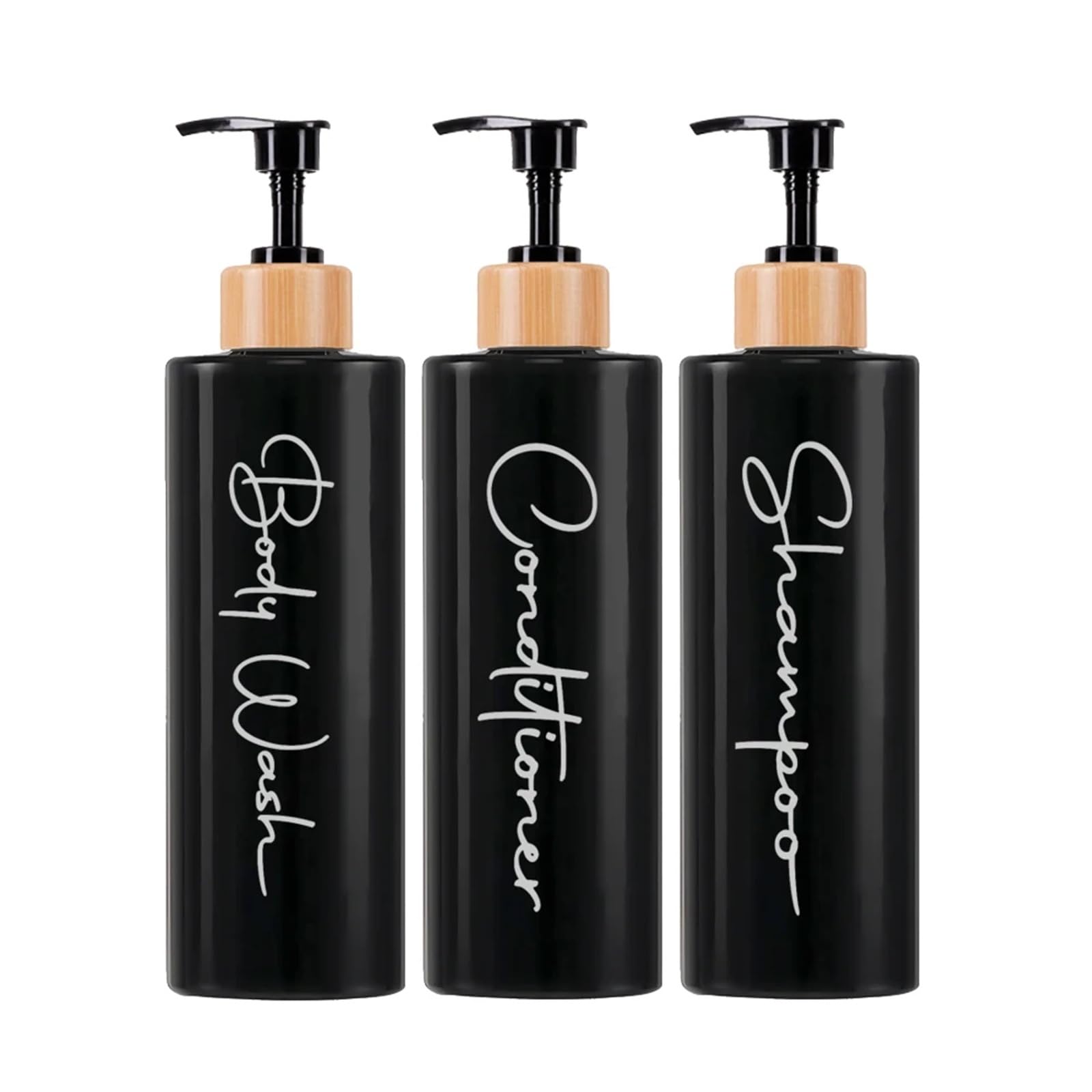 Pump Bottle Dispenser Shampoo and Conditioner Dispenser Set Empty Refillable Shower Room Bottle Bathroom Soap Pump