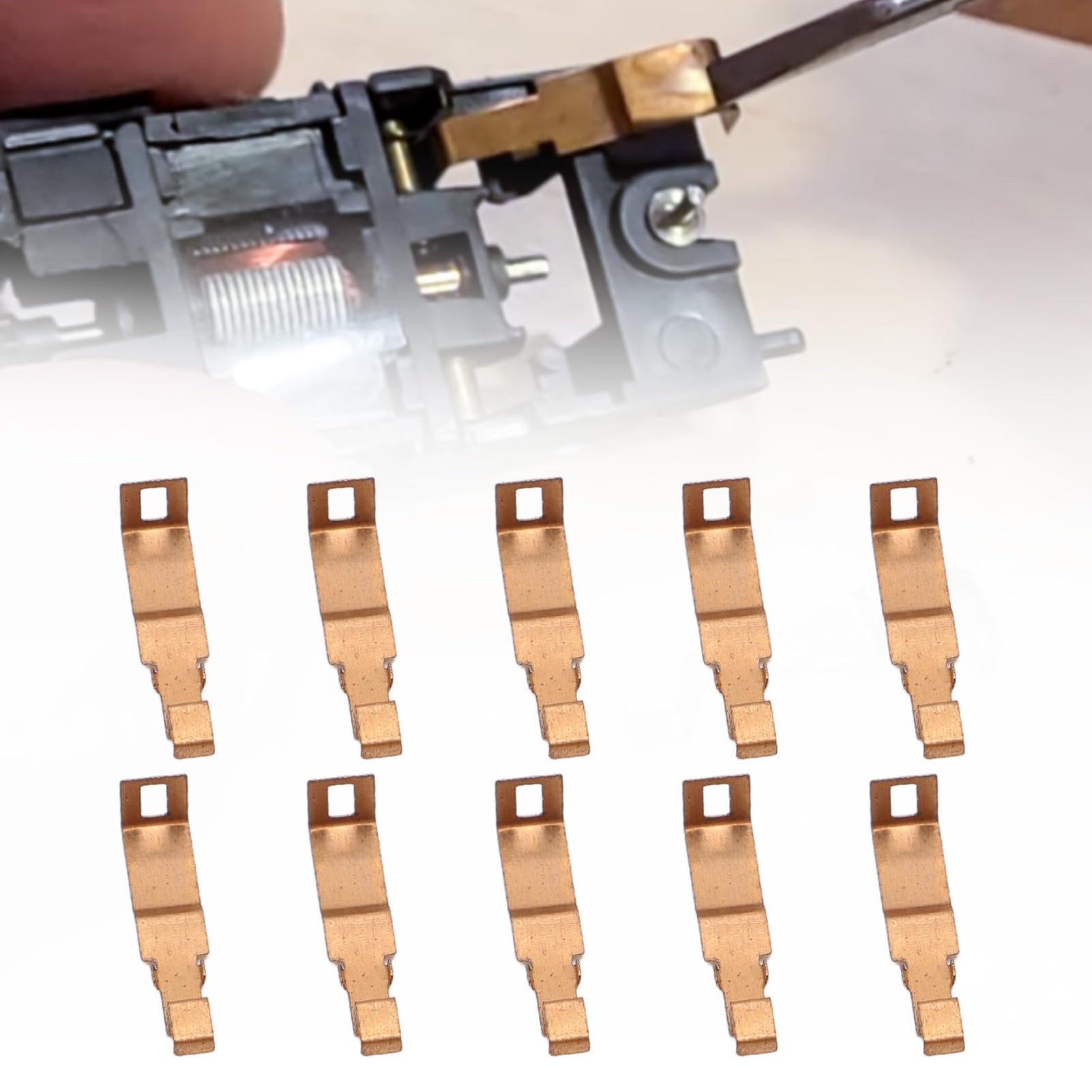 10 pezzi per 440 440x2 Pick Up Shoe Iron Pickup Shoe Set di ricambio per HO Slot Car
