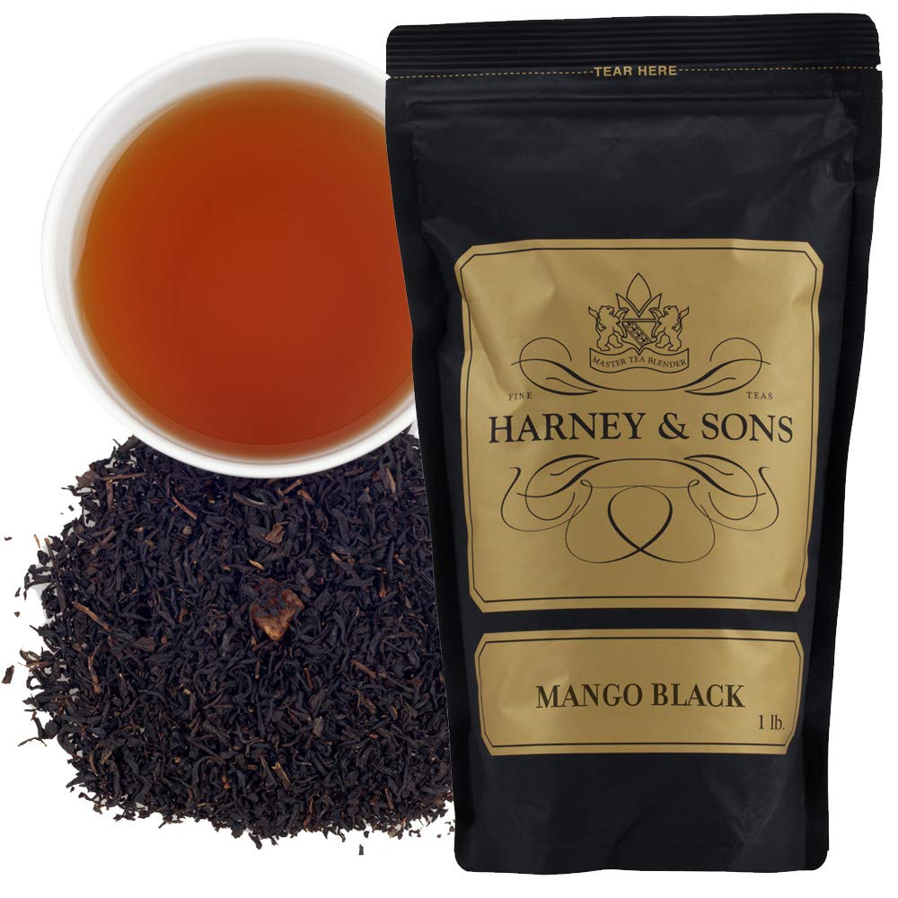 Harney & Sons Mango Tea, Black Loose Leaf Tea, 16 oz bag