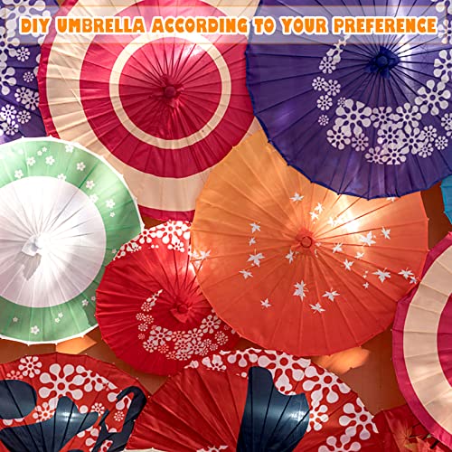 Piaopiaoniu 6 Pcs Paper Parasol Paper Umbrella For Children,Decorative Use,And Diy Projects,3 Sizes #TOP5