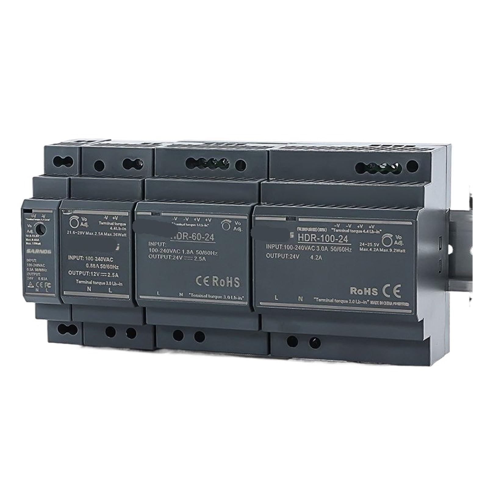 LEOTNNDQ 1PCS Switching Power Supply 15W-150W 12V 24V(HDR-15-24)