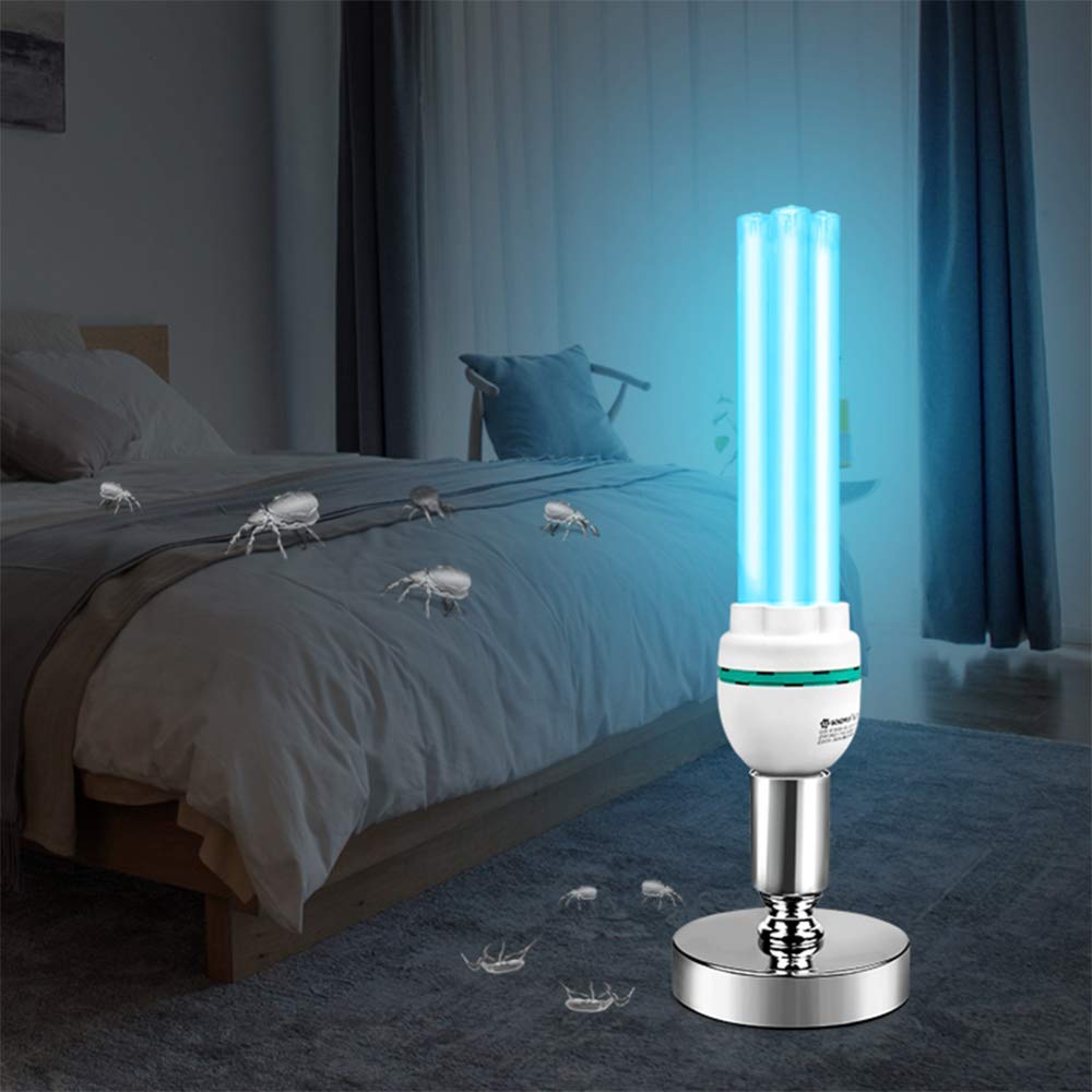 Lampada di sterilizzazione con lampada a disinfezione UV Piccola trapunta per interni Scarpe Negozio di animali Sterilizzazione a luce viola per la casa e rimozione degli acari