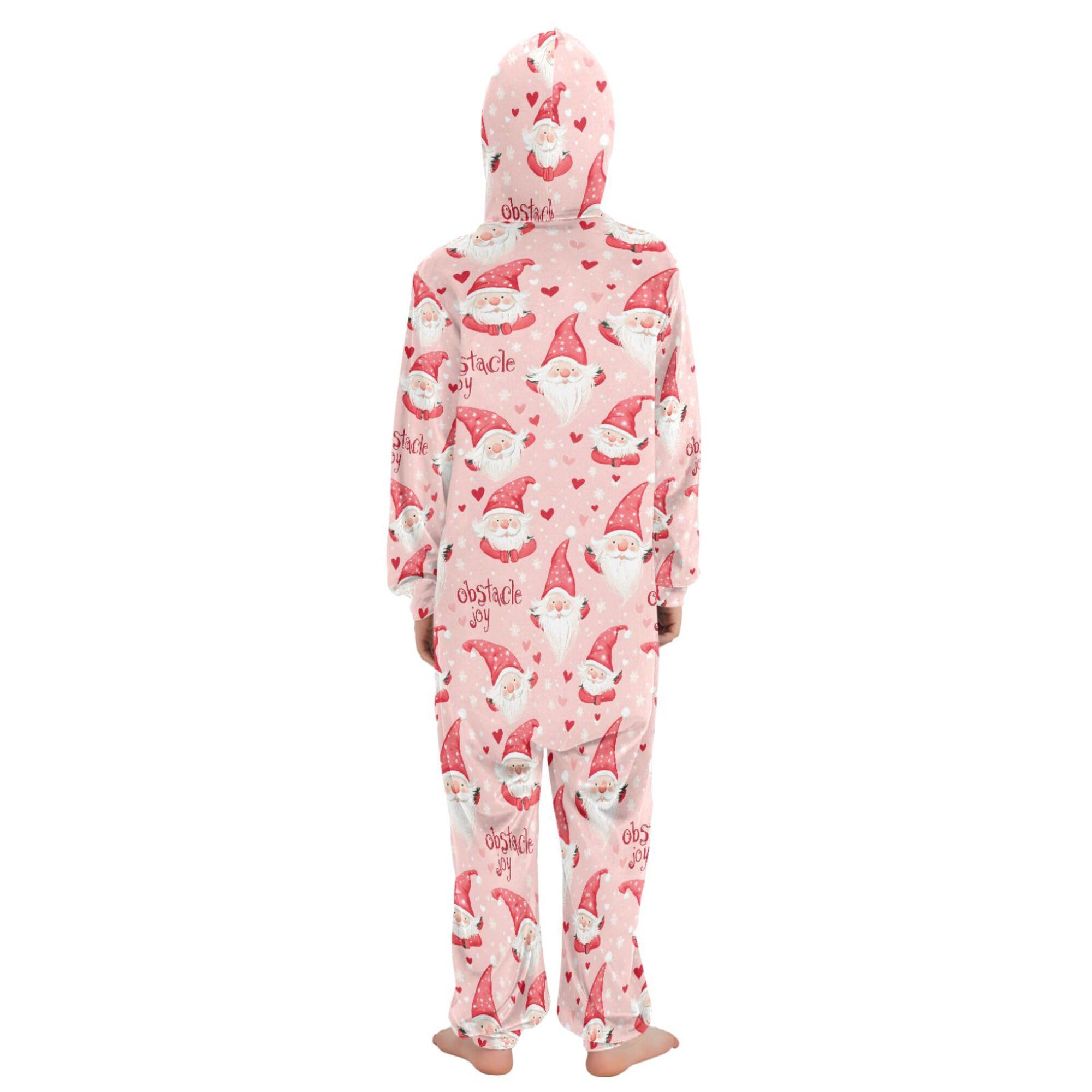 ALAZA Pigiama intero in flanella con cappuccio e cerniera, tuta coordinata per bambini a forma di rana, morbida e calda, abbigliamento sportivo per la casa, 5-6T