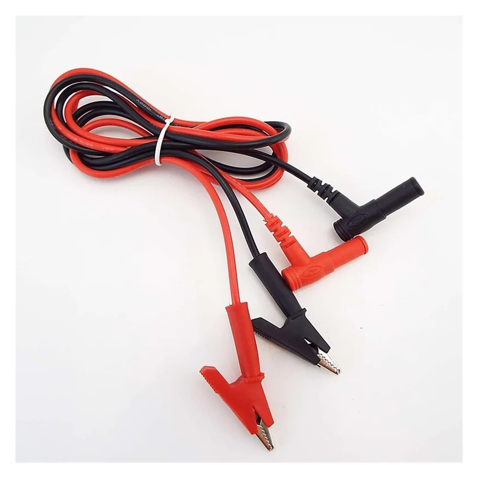 Cable de prueba de clip de banana a cocodrilo de 20 A, cable de doble muestra para multímetro