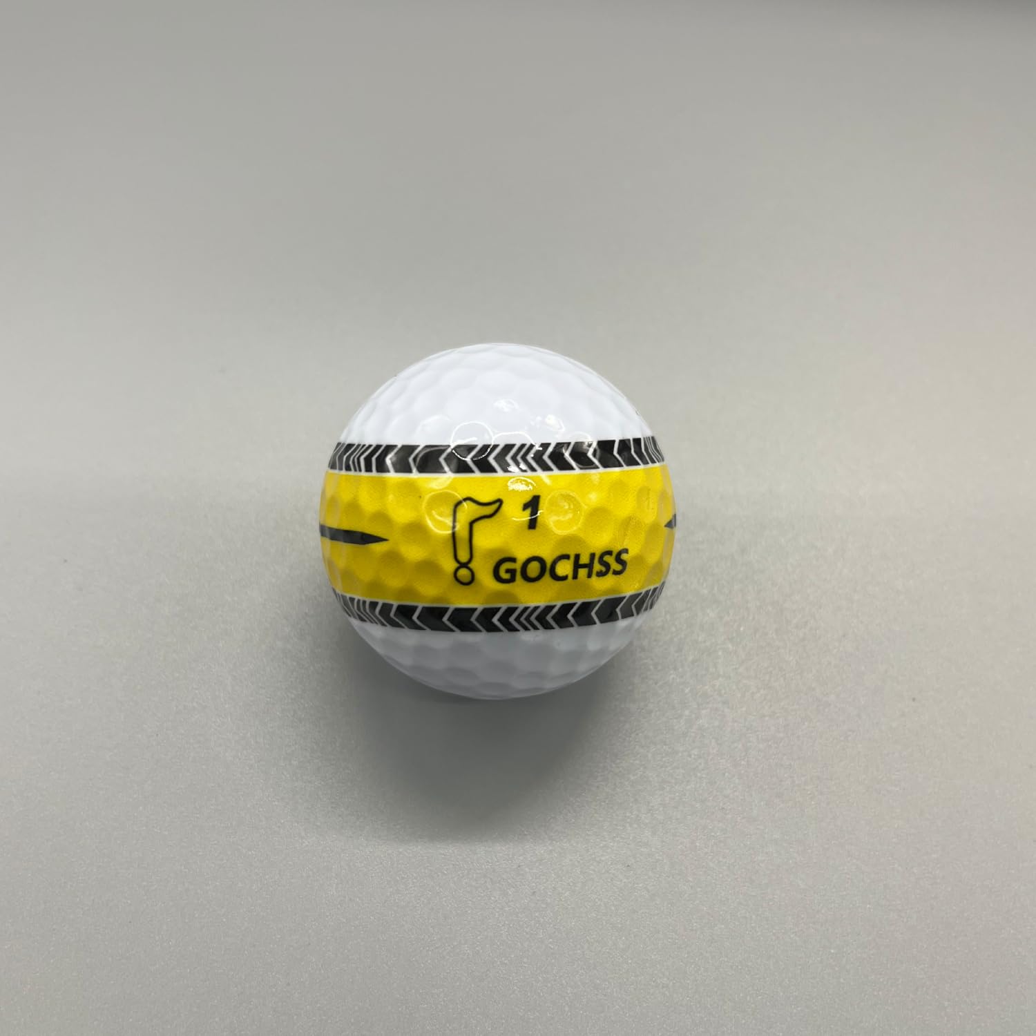 Surlyn Lot de 20 balles de golf à 2 couches avec ligne d'arrivée 332 dimples Faible spin Largeur de plus de 27 m Balles de golf durables pour amateurs, juniors et femmes