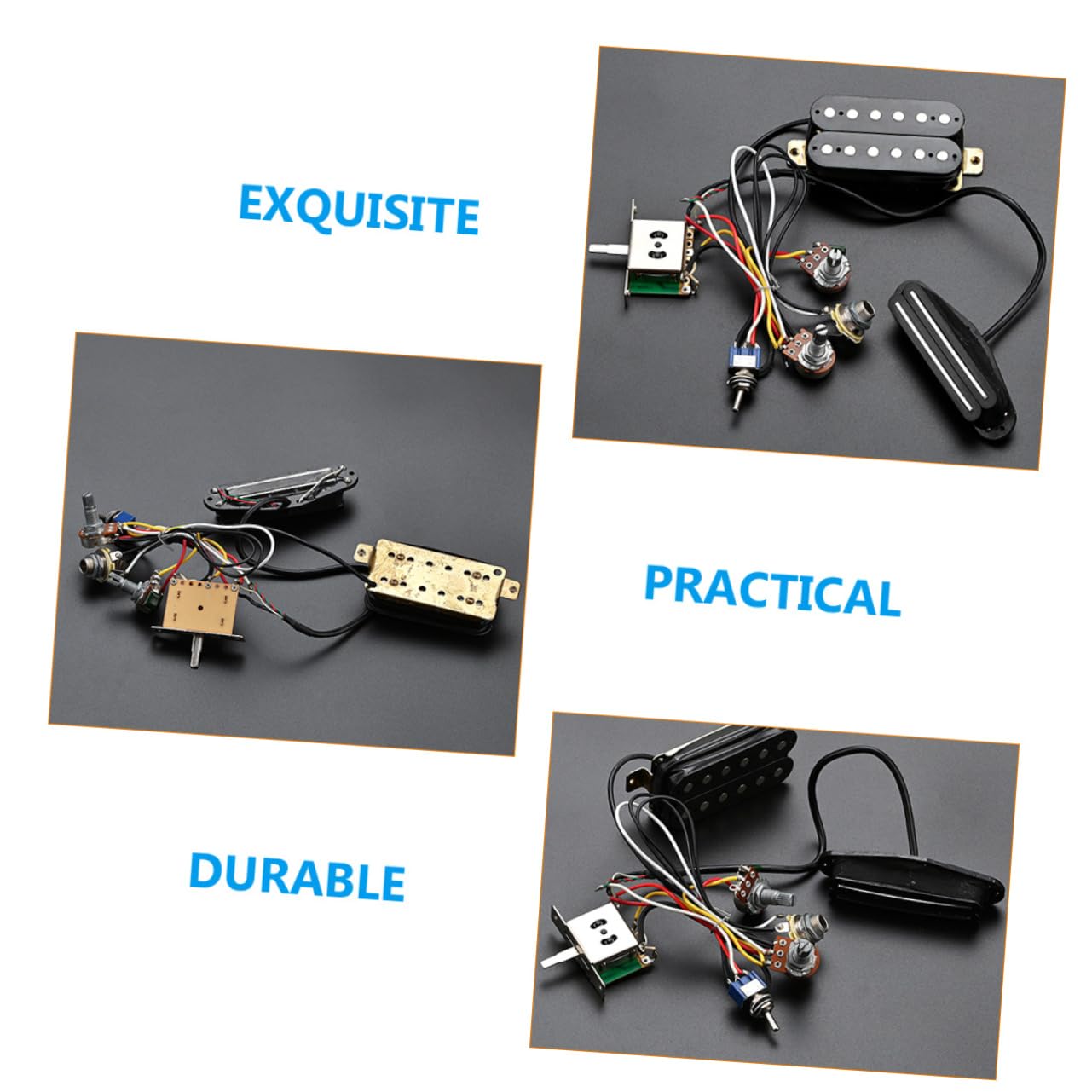 GALPADA 1 set Guitar Control Plate Multi Function Acoustic Pickup System for Easy Replacement Lightweight Setup Compatible with Electric and Jazz Guitars Durable Craftsmanship for Reliable