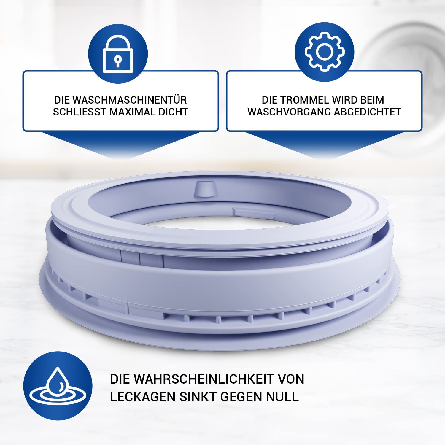 VIOKS Mankiet drzwiowy do pralki Ø 370 mm zamiennik do Bosch 00361127 i gumowa uszczelka Siemens Iq300 pralka Bosch seria 4 Varioperfect