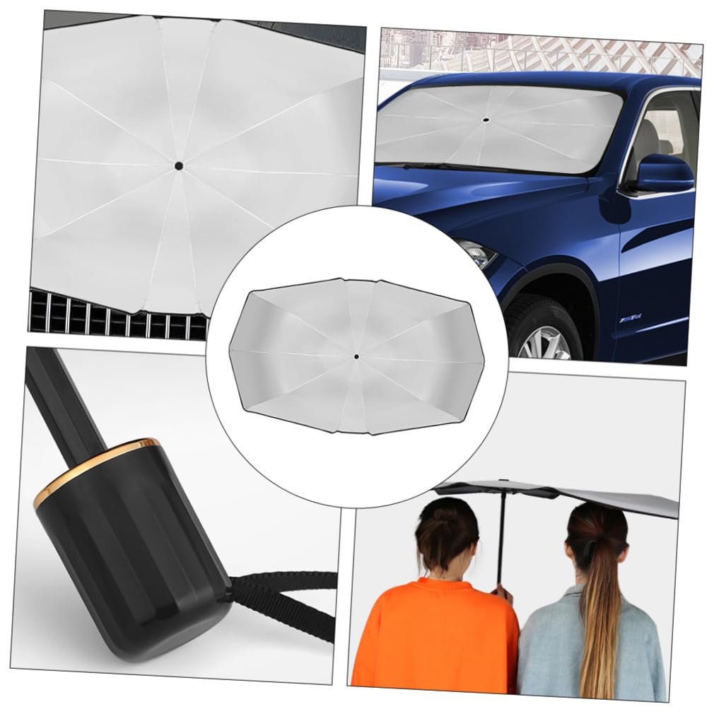 Mobestech Lot De 3 Pare-Soleil Pliables pour Pare-Brise De Voiture Thermique Efficace