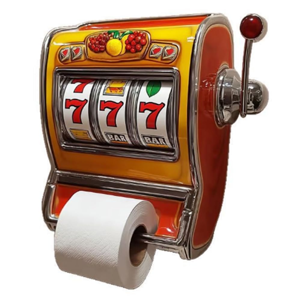 Malloy Slot Machine Toilet Roll Holder Vending Machine Toilet Paper Holder