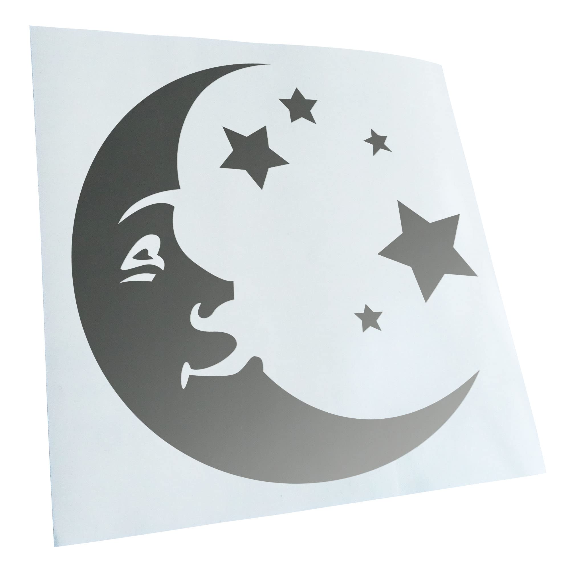 Moon and Stars JDM Decal Racing Die Cut Sticker 11 x 11 cm