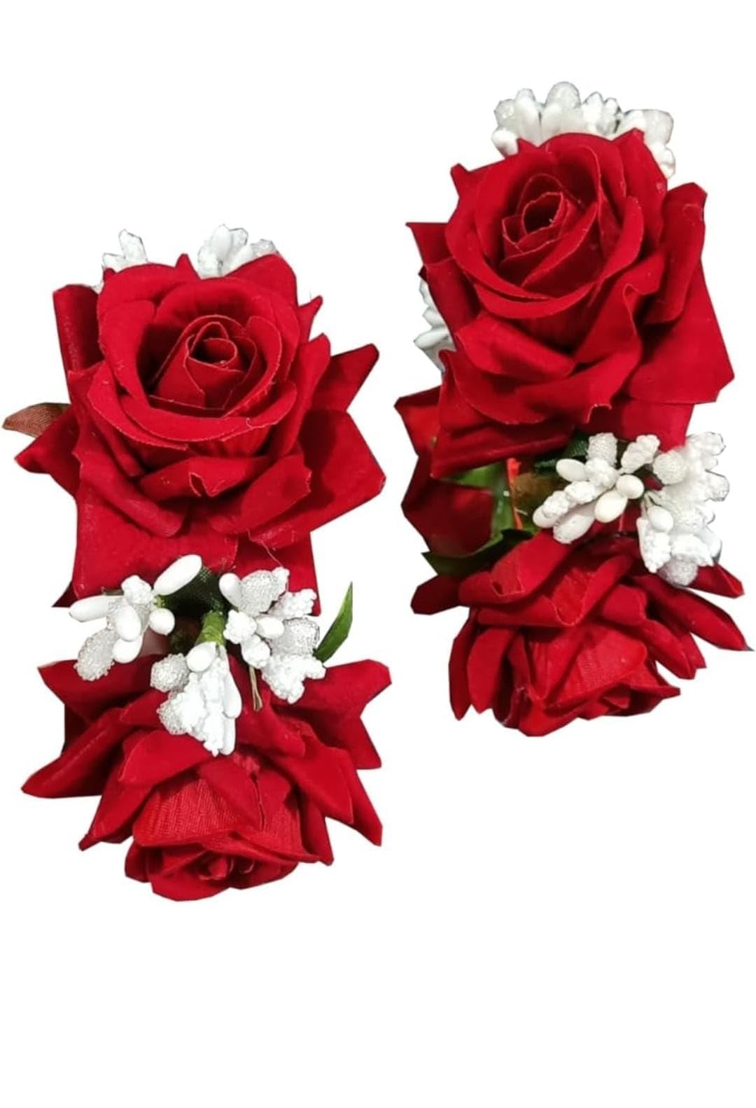 Artificial Rose Flower Bracelet Set, Floral Accessories for Wedding | Baby Shower | Haldi | Mehandi | Party for Girls and Women [2 Bracelet] (B0CTTF7QNN) Amazon Price History, Amazon Price Tracker