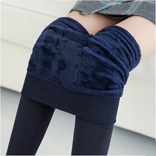 180G Women's Plus Size Pearl Fleece Leggings - Winter Footstep High Quality Plus Fleece Trousers Warm Pantyhose, Women's Thermal Leggings with High Waist Socks Lined Pants Velvet Tights Leggings