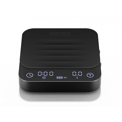 WACACO Exagram Pro - Báscula de café con temporizador, báscula de café inteligente con caja de transporte, sincronización automática recargable,