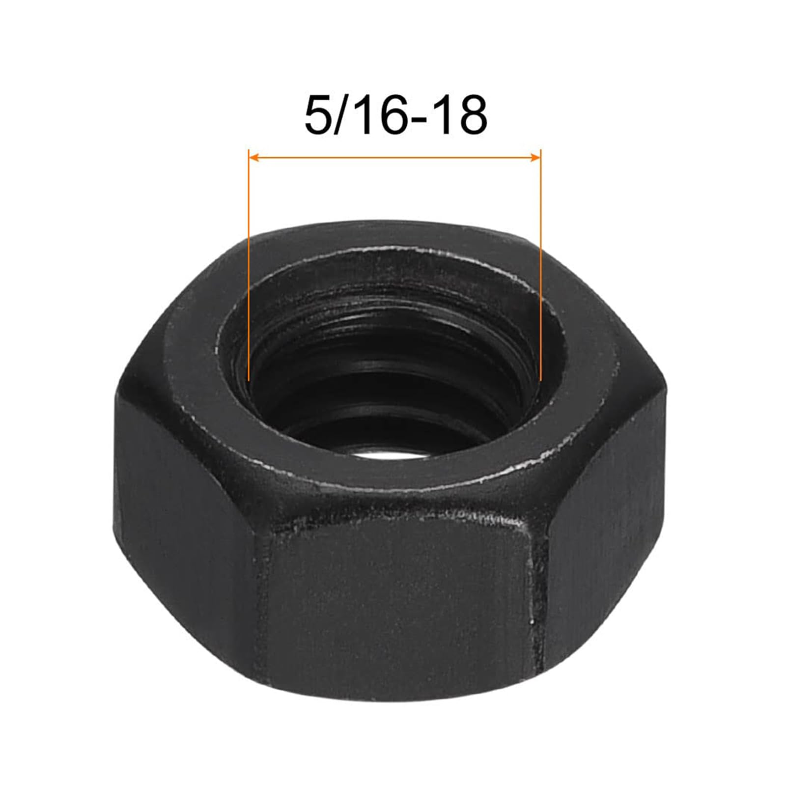 TA-VIGOR 20Pcs Hex Nuts, 5/16"-18 UNC Self Locking Nuts - Image 2