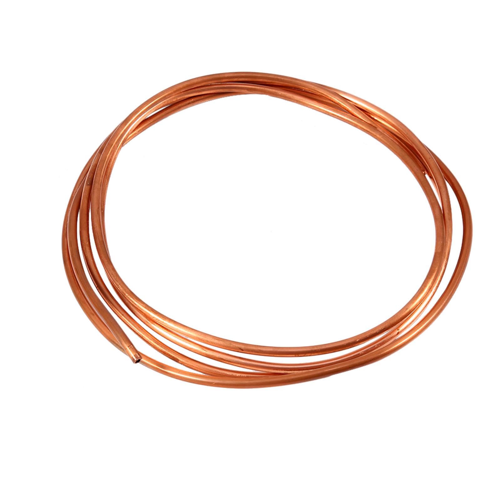 Copper Tube, 2M Soft Copper Pipe, OD 4mm x ID 3mm for Refrigeration Ductwork and Other Electrical Equipment