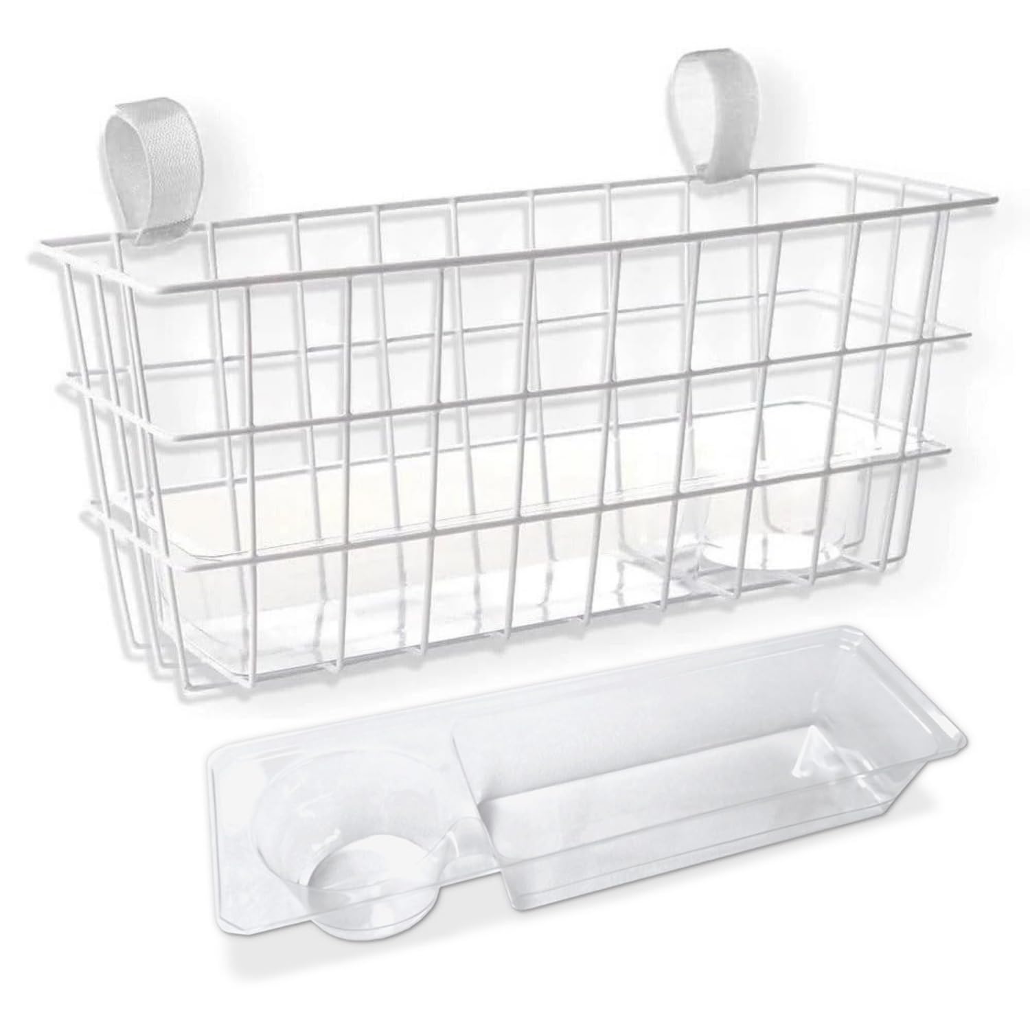 Zimmer Frame Basket | Walking Frame Basket | With Tray and Cup Holder | Perfect Zimmer Frame Accessory | Lightweight, Durable and Spacious | Easily Attaches