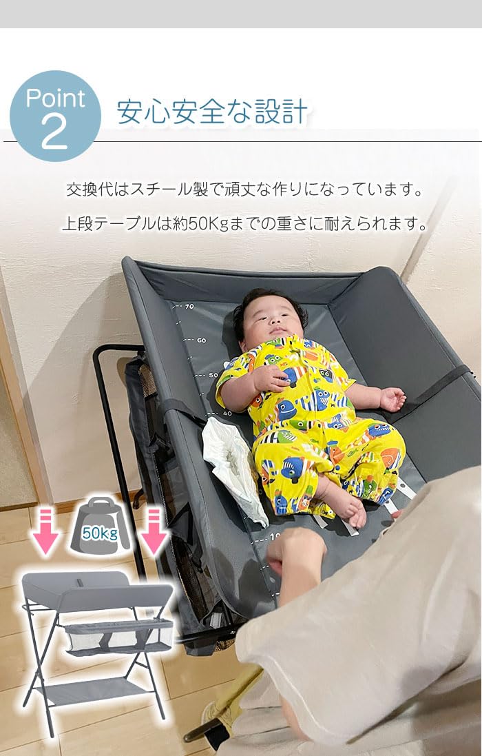 Amazon.co.jp: おむつ替え台 赤ちゃん おむつ交換台 オムツ替え
