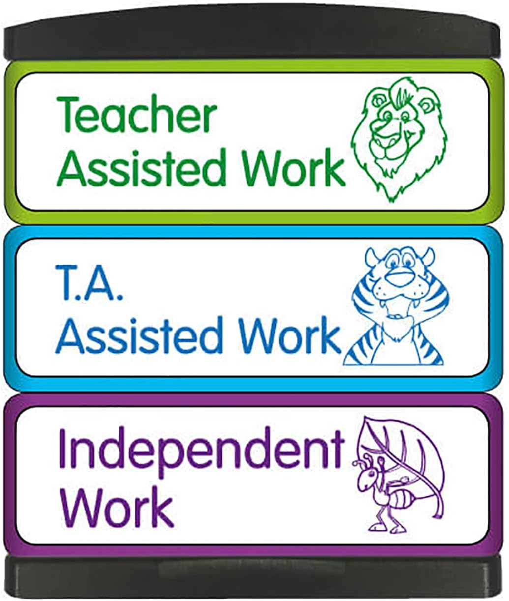 Teacher T.A. Independent Work 3-in-1 Stack & Stamp School Marking Stamper - Primary Teaching Services