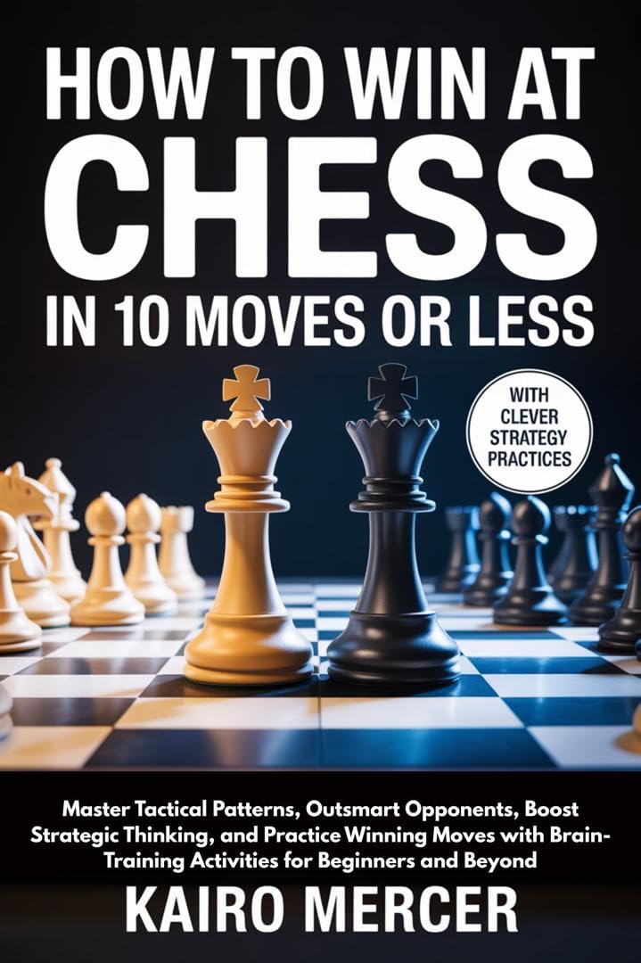 HOW TO WIN AT CHESS IN 10 MOVES OR LESS: Master Tactical Patterns, Outsmart Opponents, Boost Strategic Thinking, and Practice Winning Moves with Brain-Training Activities for Beginners and Beyond
