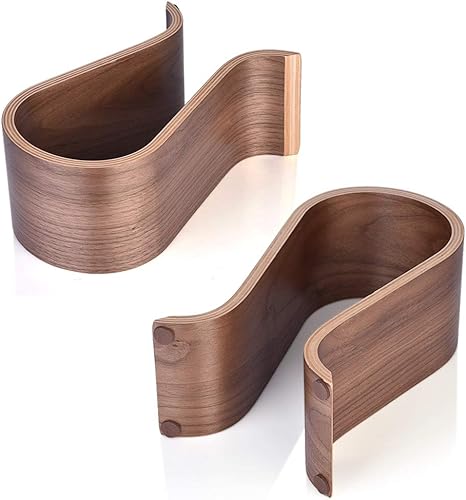 Miniatura 6 de Jacksking Percha para auriculares, soporte de madera en forma de U, soporte para auriculares de madera, estante de exhibición de escritorio, soporte