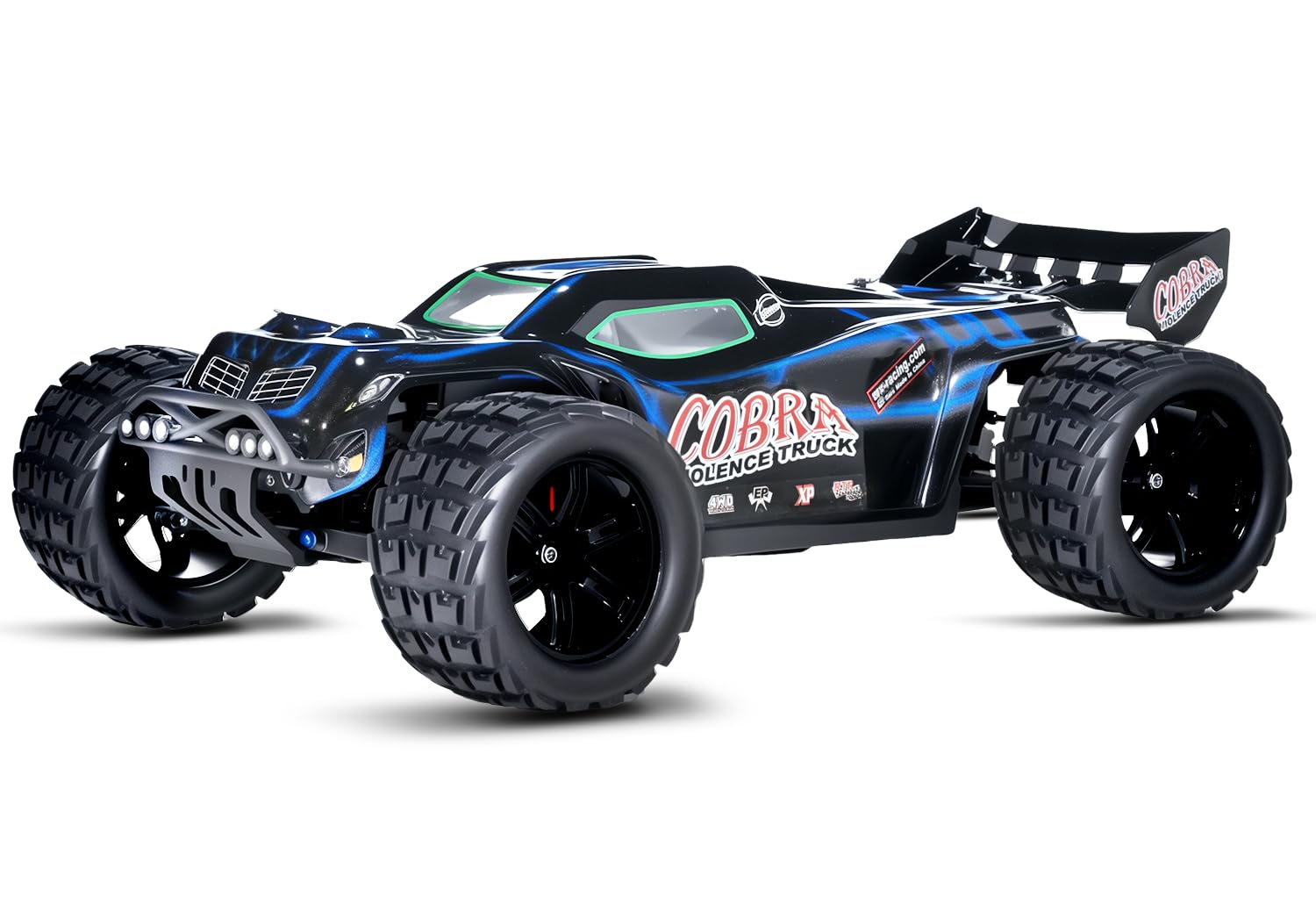 Mini voitures RC haute vitesse 1/8 pour adultes, Truggy électrique tout-terrain 4WD avec batterie LiPo 3S 5000 mAh et moteur sans balais 3660, camion RTR RC avec lumières LED pour tout