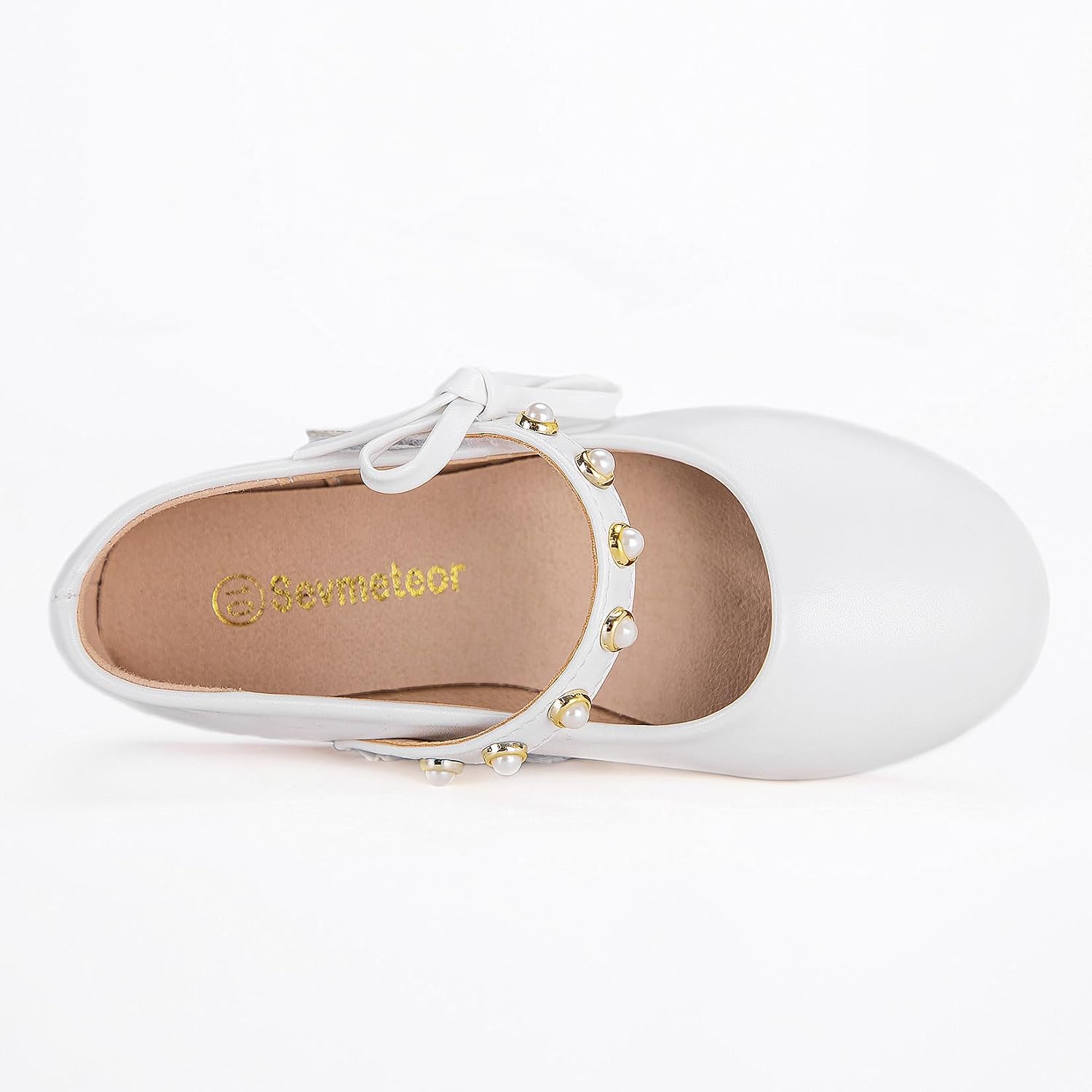 Toddler/Little Kid Girls Mary Jane Ballerina Flats Girl Dress Shoes for Wedding Party Ballet Flat Shoes