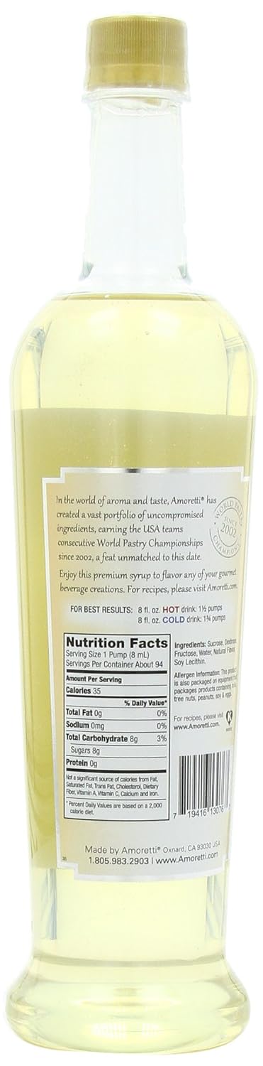 Amoretti Premium Syrup, Almond Orgeat, 25.4 Ounce Packaging May Vary