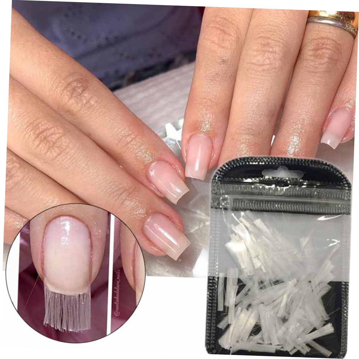 Manicure Extension Fiber for Diy Nail Art Fiber Material Lightweight for Women