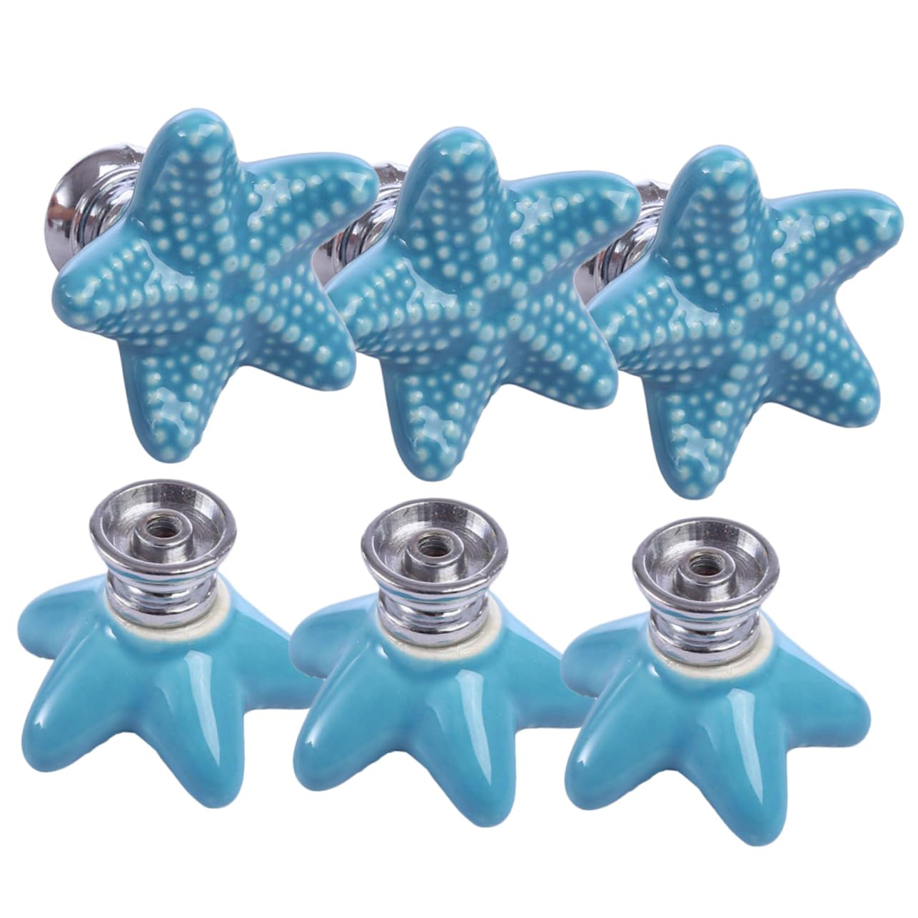 jojofuny 2 Set Di Maniglie Decorative Per Cassetti E Ante in Stile Marino Per Mobili Da Cucina Guardaroba Cassettiere 6 Pezzi*2