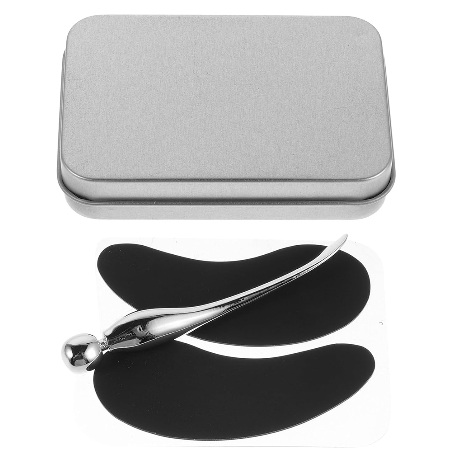 Silicone Pads for Eyelash Lift with Metal Applicator Rod, Wrinkle Smoothing Eye Lifting Patches for Full Eye Coverage, for Daily Treatment at Home and Facial Beauty Routines