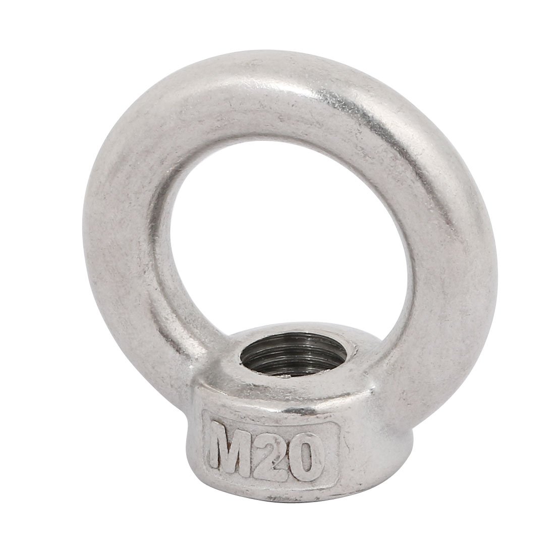 uxcell Lifting Eye Nut M20 Female Thread 316 Stainless Steel Round Shape for Rope Fitting Pack of 1