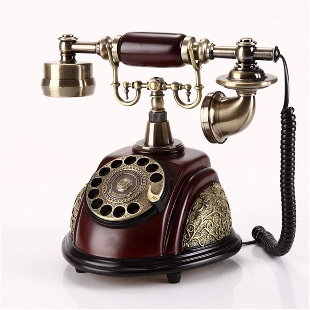 Vecchio Telefono Fisso, Telefono rotativo Vintage Telefono Antico Telefono Fisso con Telefono Fisso di riselezione per Telefono da Ufficio Soggiorno casa Telefono retrò con Telefono rotativo,C