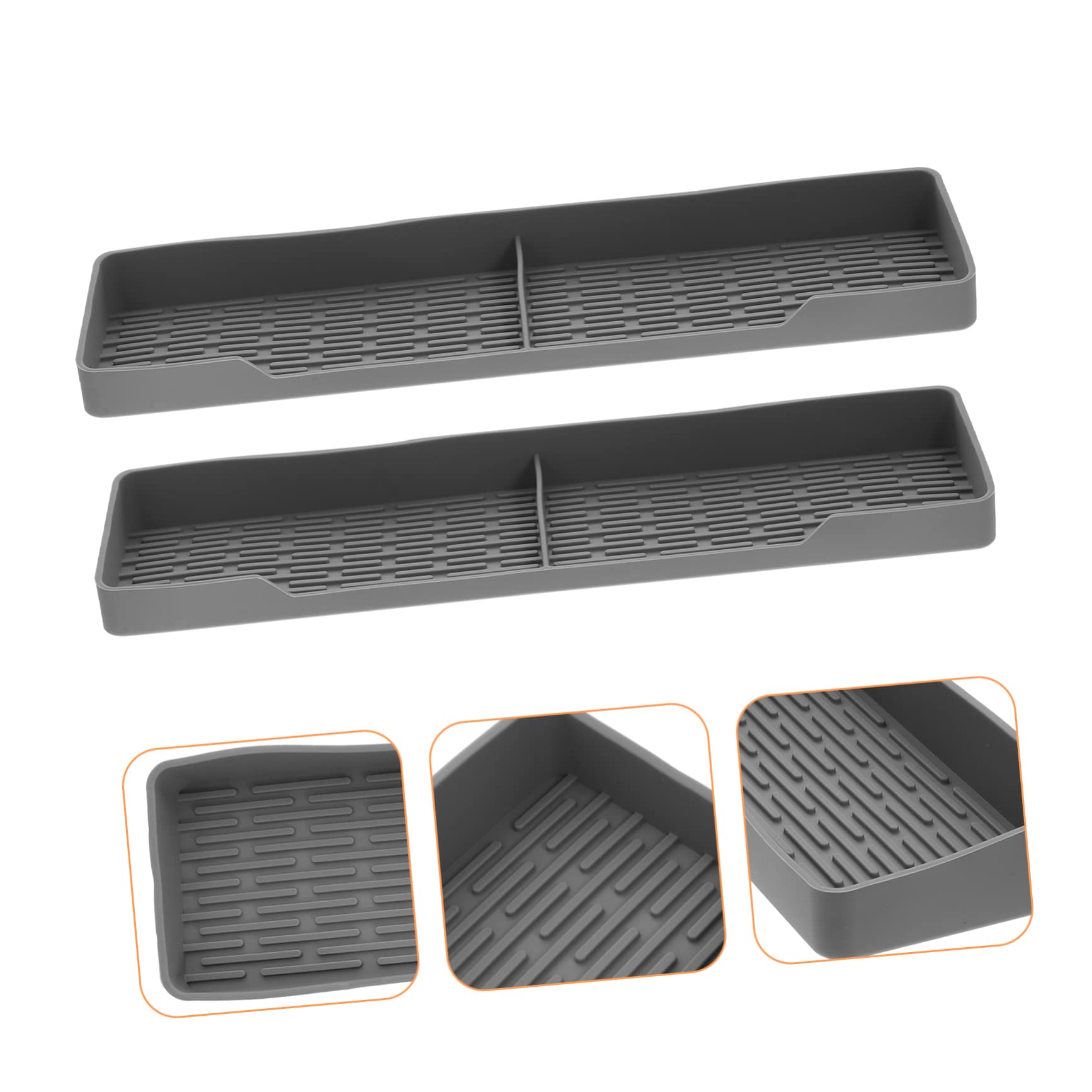 DOITOOL Étagère Magnétique Silicone 2 Pcs pour Arrière Four Rangement Épices et Condiments la Cuisine