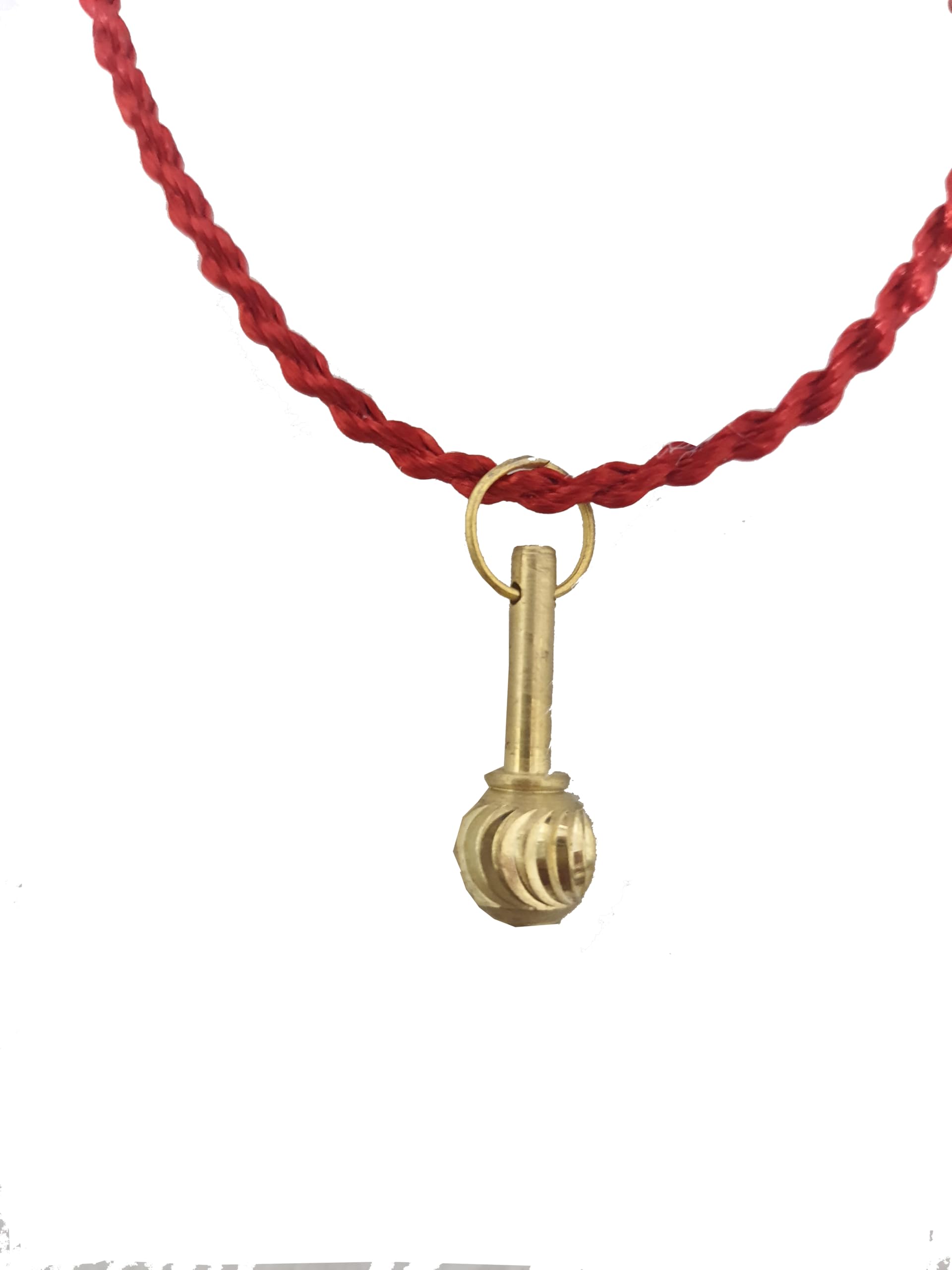 Mahalakshmi MLD_Brass Hanumanji Pendant For Men & Women | Gada Pendant or locket with Red Dhaga | Stylish Religious Pendant for Devotional Wear With Dhaga For Men | Gada Pendant For Men & Women 2.5 cm-image-14