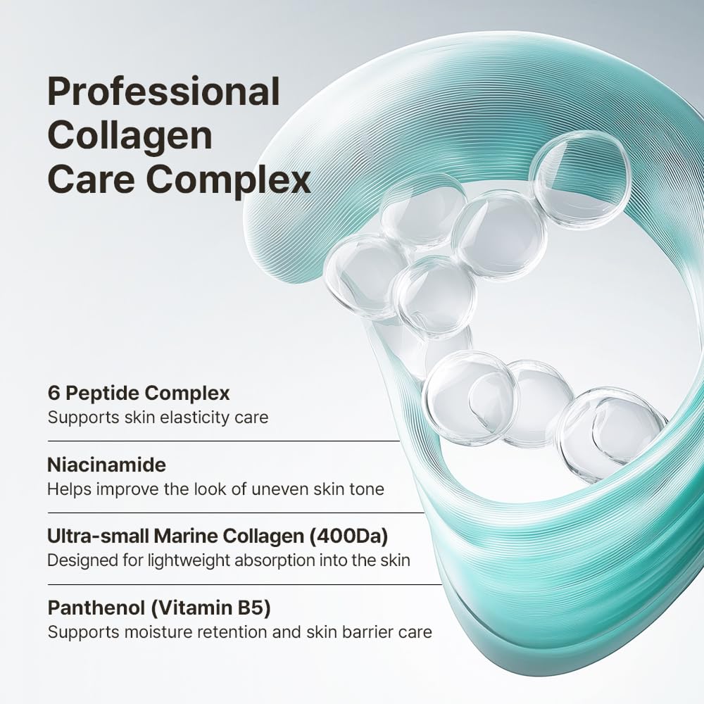 Expert - Maschera facciale anti-invecchiamento al collagene marino, cura della pelle a casa, 30 g, 10 pezzi