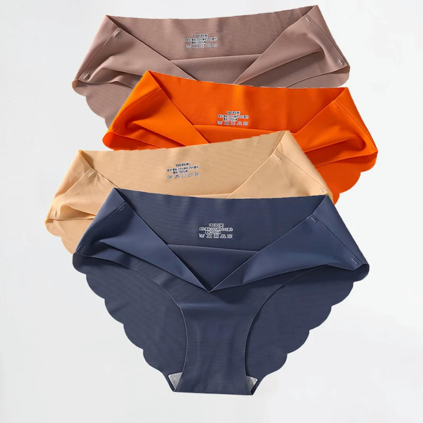 Ropa Interior Mujer 4 Piezas De Seda Sin Costuras Brastas Sexy para Mujeres Mid -Mid Winist Comunicy Girl Silk Panty Mujer Mujer Lencería-Establecido 23-SG