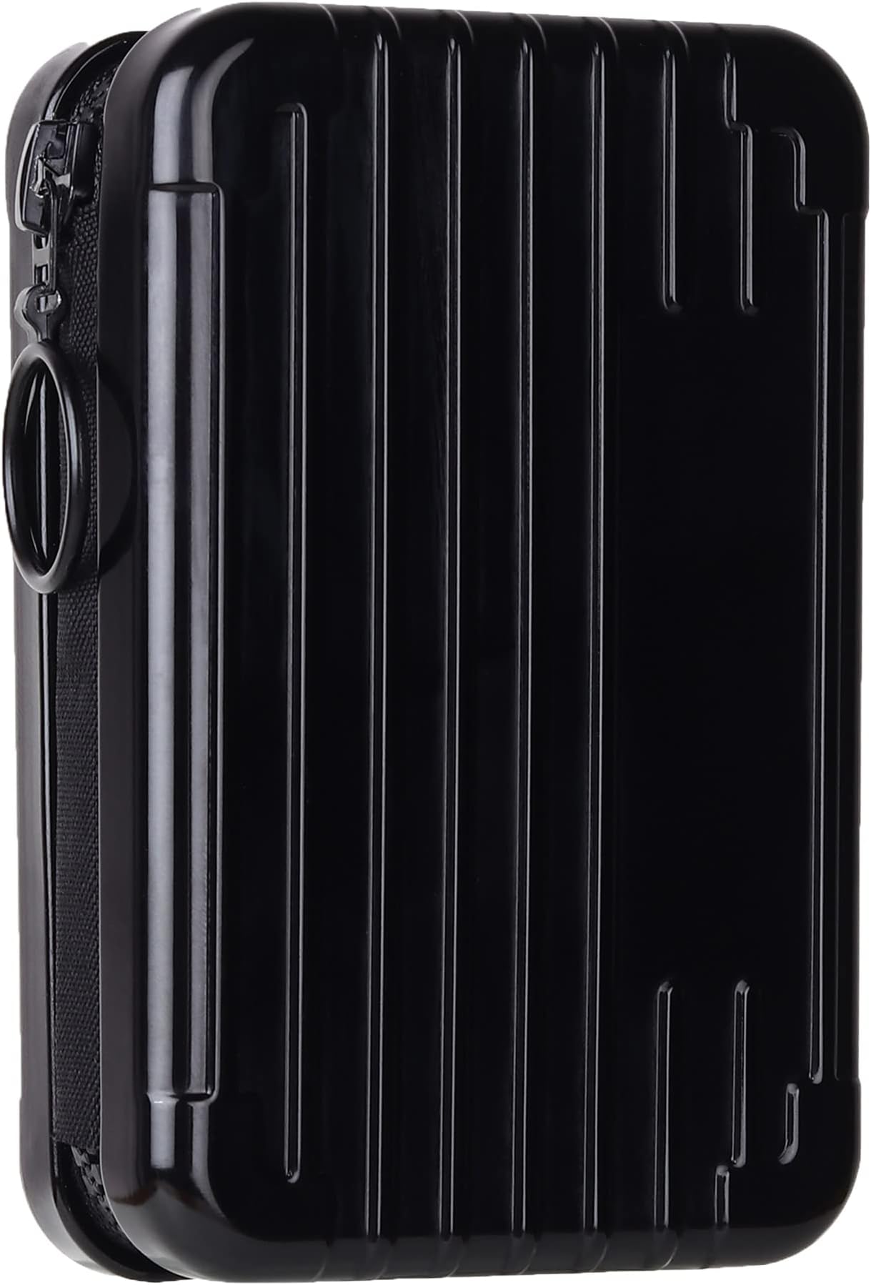 StealodealAluminium Black Credit/Debit Stylish Zipper Men Women Card Holder