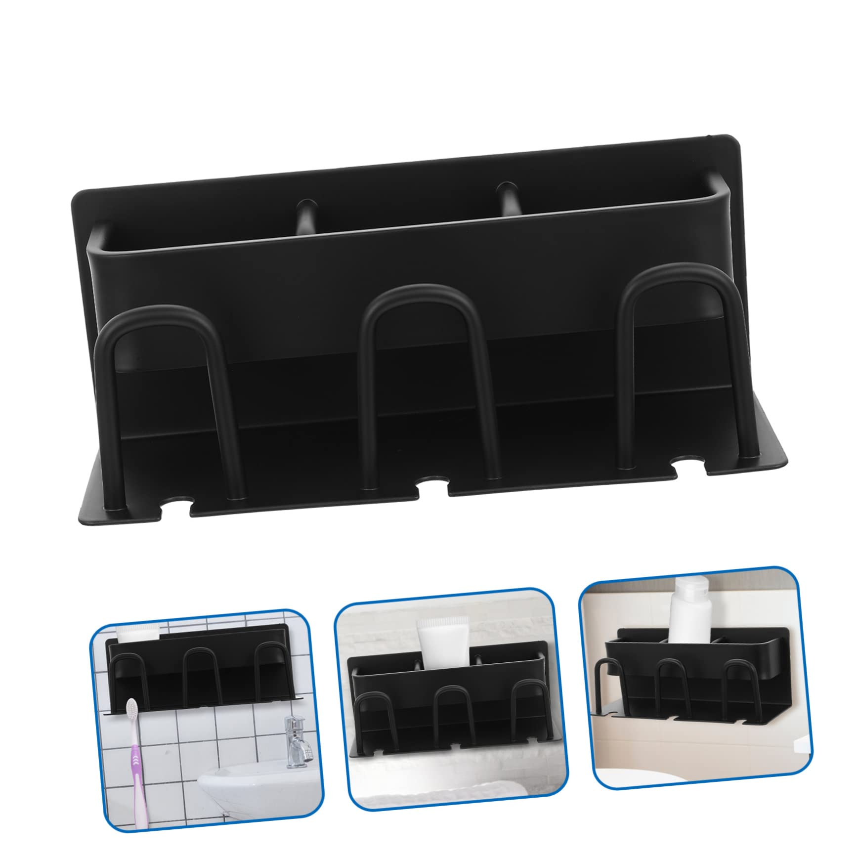 Portaspazzolino Da Parete in Alluminio Per Riporre Spazzolini Da Denti Organizer Per Bagno