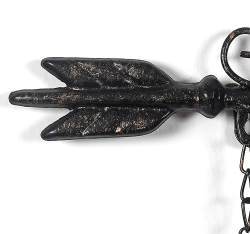 Miniatura 5 de Adeco Marco de fotos decorativo de metal para colgar en la pared con 9 aberturas, para fotos de 4 x 4 pulgadas y 4 x 6 pulgadas