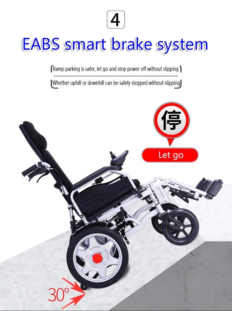 Sedia a rotelle elettrica Super Resistente con batterie al Litio/Extra Potente/Solo 26,50 kg/Prezzo Ridotto Iva/2 Anni di Garanzia Reso Gratuito