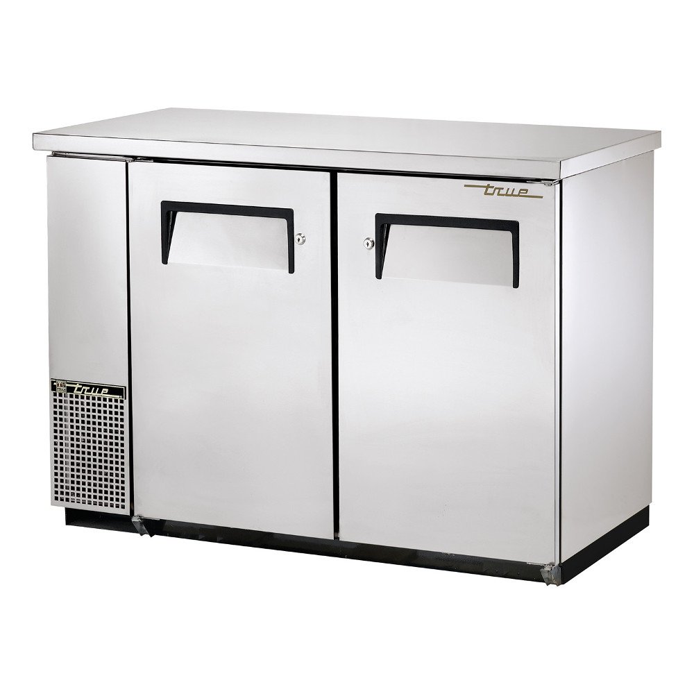Solid Swing Door Back Bar Cooler by TRUE – Model TBB-24-48-S