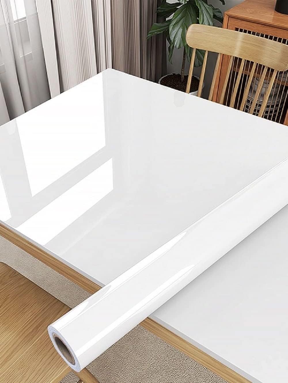 SUNBIRD Glossy Self Adhesive Vinyl Wrap Furniture Stickers Peel And Stick Solid Sticker Contact Paper Waterproof Gloss Wall (White Paper, 30Cm X 3 Ftwhite) (B0CYT7S15V) Amazon Price History, Amazon Price Tracker