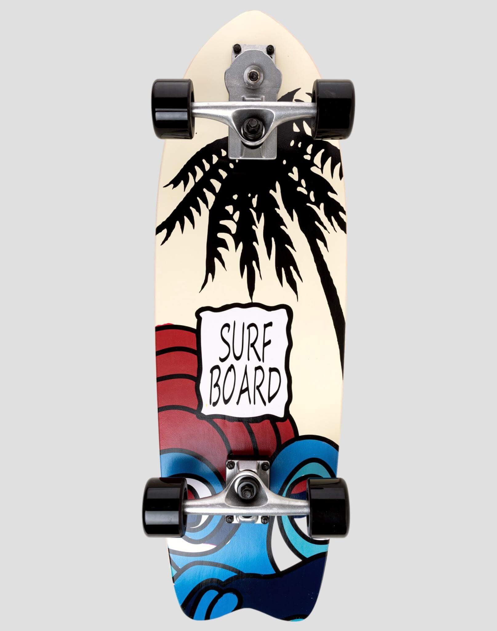 Surfskate Surf Board - Seething | Ideal para Surf Urbano | 29"x10" Tabla de Arce | Ejes S7 | Ruedas 65x43mm 78A | Rodamientos ABEC-5 | Completo y Listo para Usar, Incluye Llave T