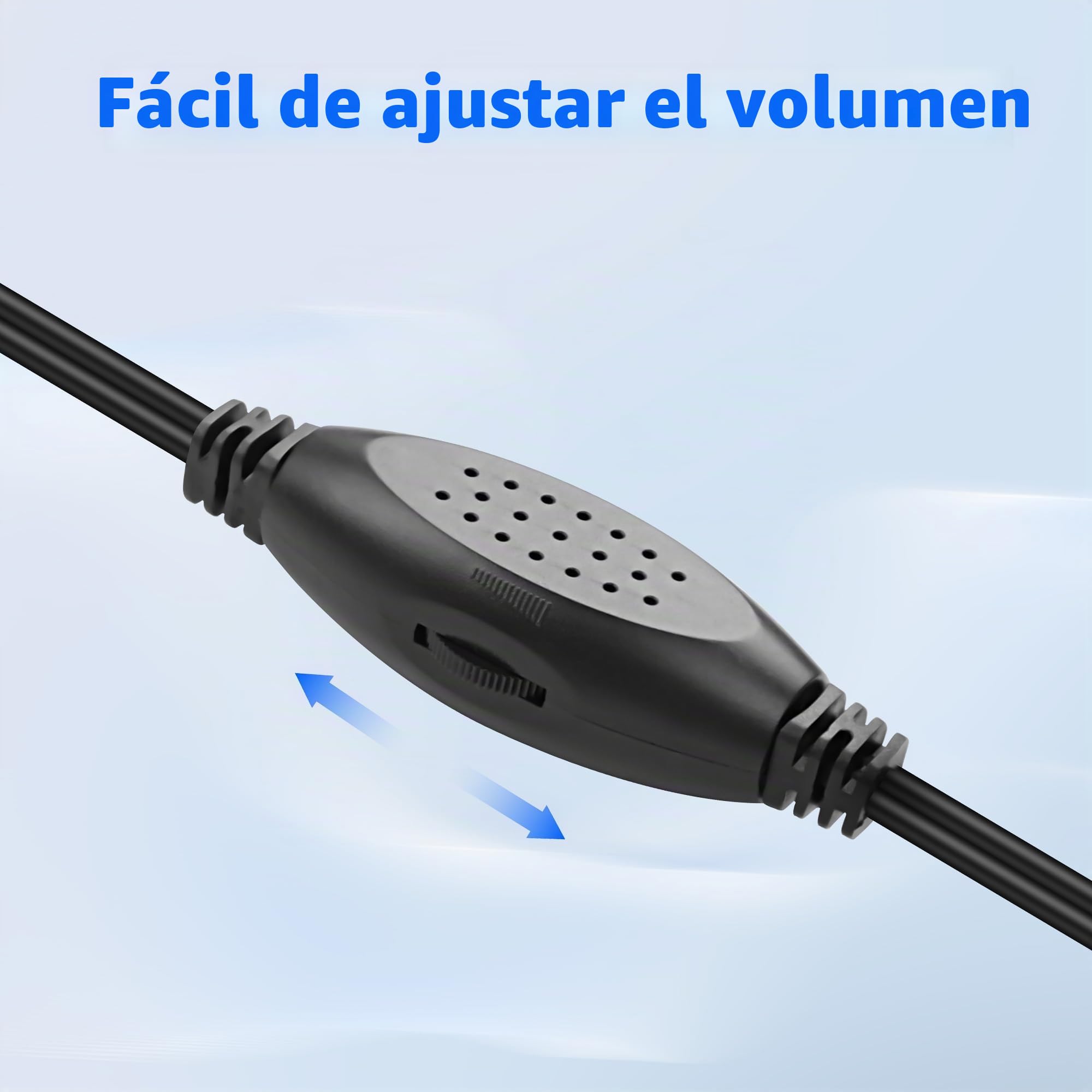 XMSJSIY Altavoces mini para PC, entrada TRS 3,5 mm, control de volumen, alimentado por USB, estéreo, 1,2 m