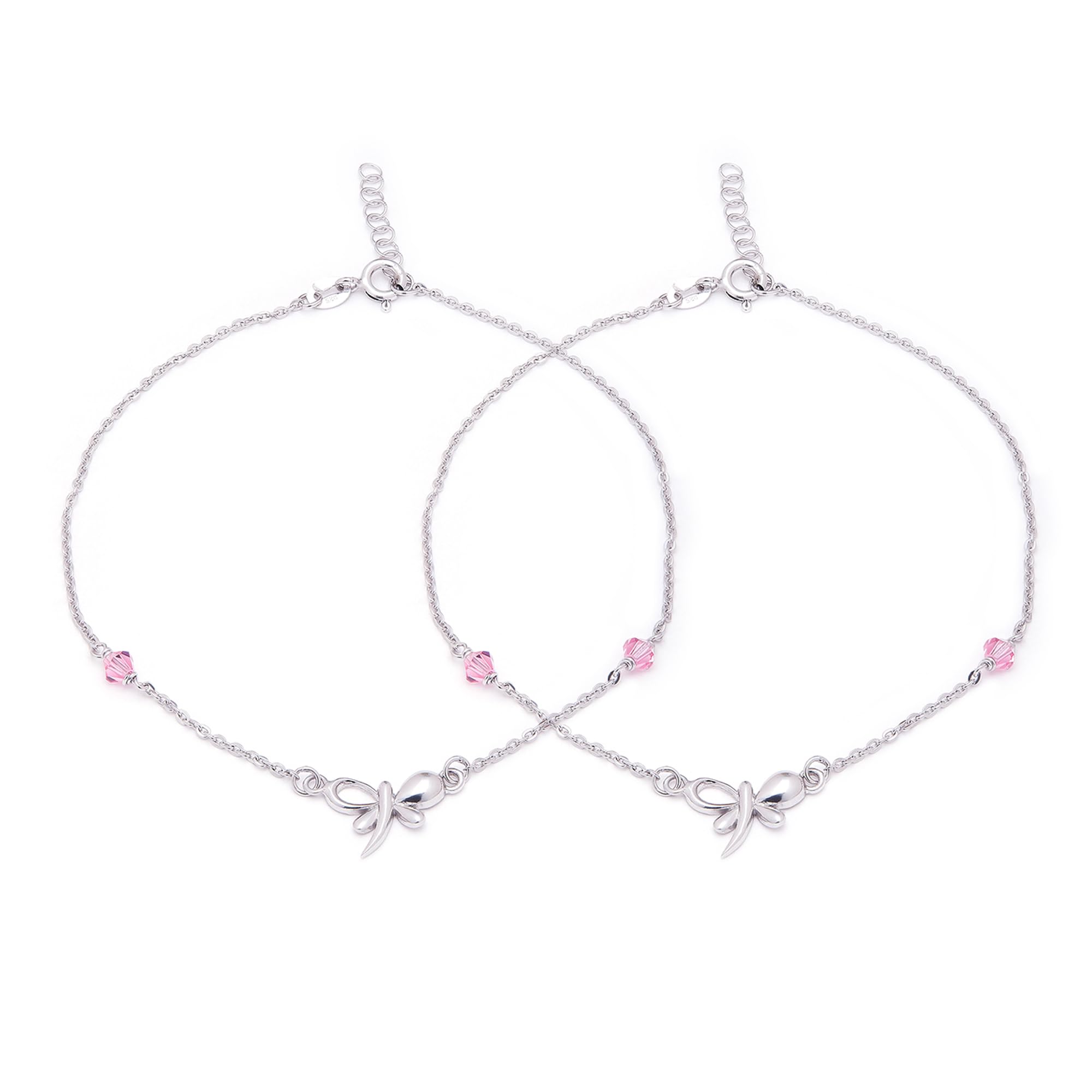 See full amazon price history chart for ZAVYA 925 Sterling Silver Designer Pink Cubic Zirconia CZ Butterfly Adjustable Rhodium Plated Chain Anklet (Pair) | Gift for Women & Girls | With Certificate of Authenticity & 925 Hallmark ZAVYA 925 Sterling Silver Designer Pink Cubic Zirconia CZ Butterfly Adjustable Rhodium Plated Chain Anklet (Pair) | Gift for Women & Girls | With Certificate of Authenticity & 925 Hallmark (B0BJ2RW5M3) Amazon Price History, Amazon Price Tracker