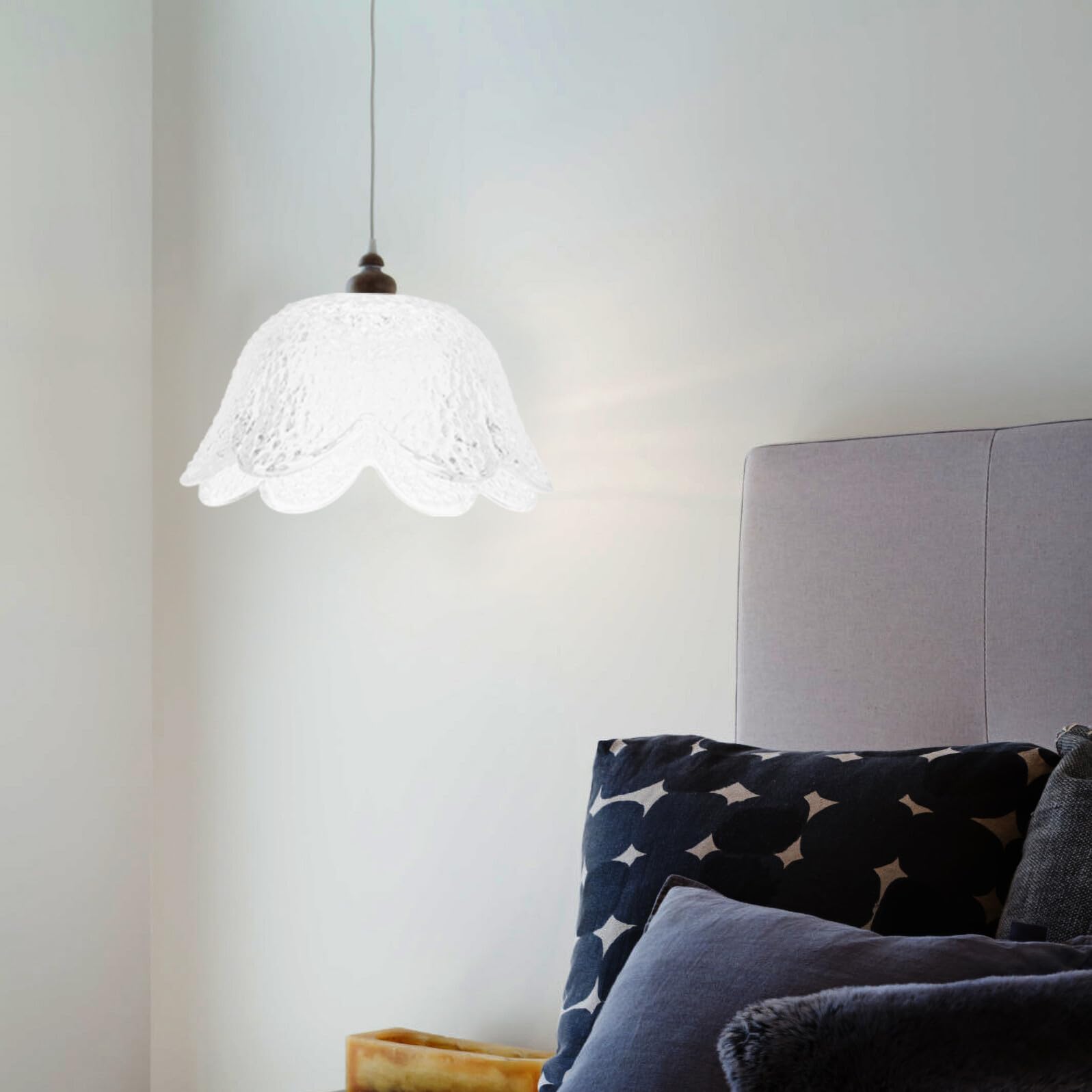 Glas lampenschirm Dekorativ für Deckenleuchte Hochwertiger Lampenschirm Ersatz Transparentes Glaszubehör für Wohnzimmer Flur Schlafzimmer Passend für Moderne und Vintage