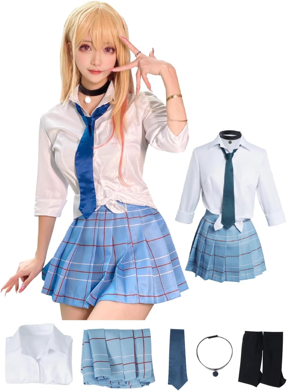My Dress Up Darling Cosplay Costume Marin Kitagawa Outfit Shirt Japanese School Girl Uniform